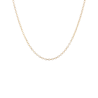 Light Circle Charm Chain Gold-Filled