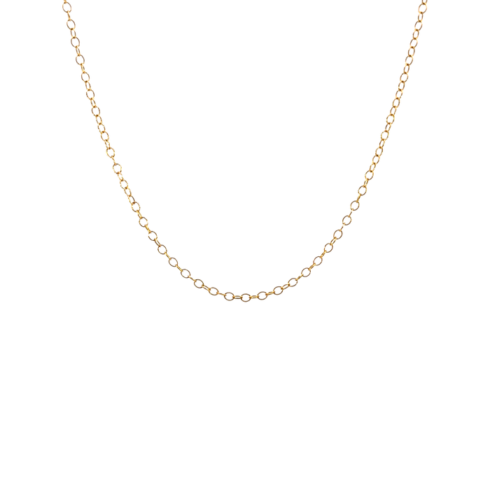 Light Circle Charm Chain Gold-Filled