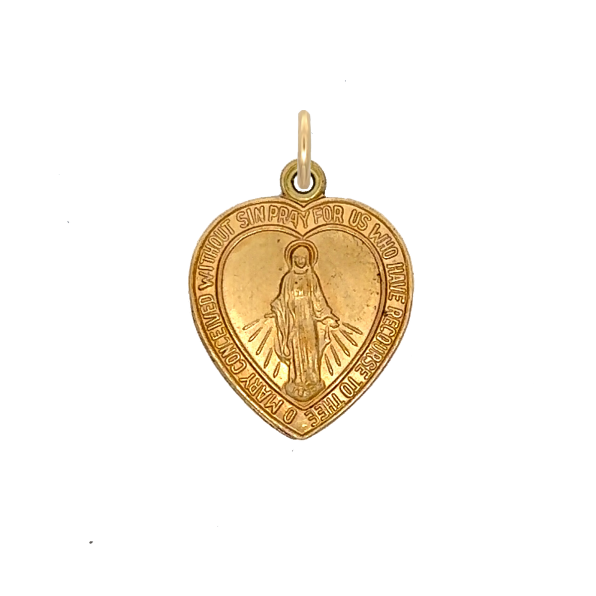 Mother Mary Heart Charm
