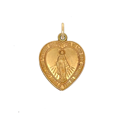 Mother Mary Heart Charm