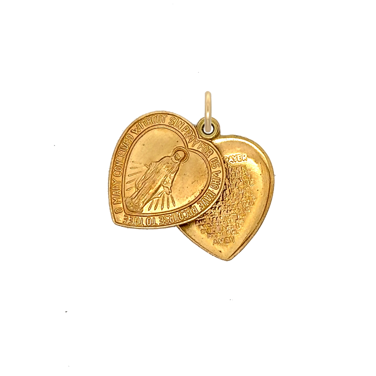 Mother Mary Heart Charm