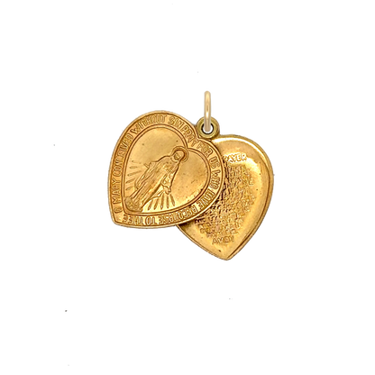 Mother Mary Heart Charm