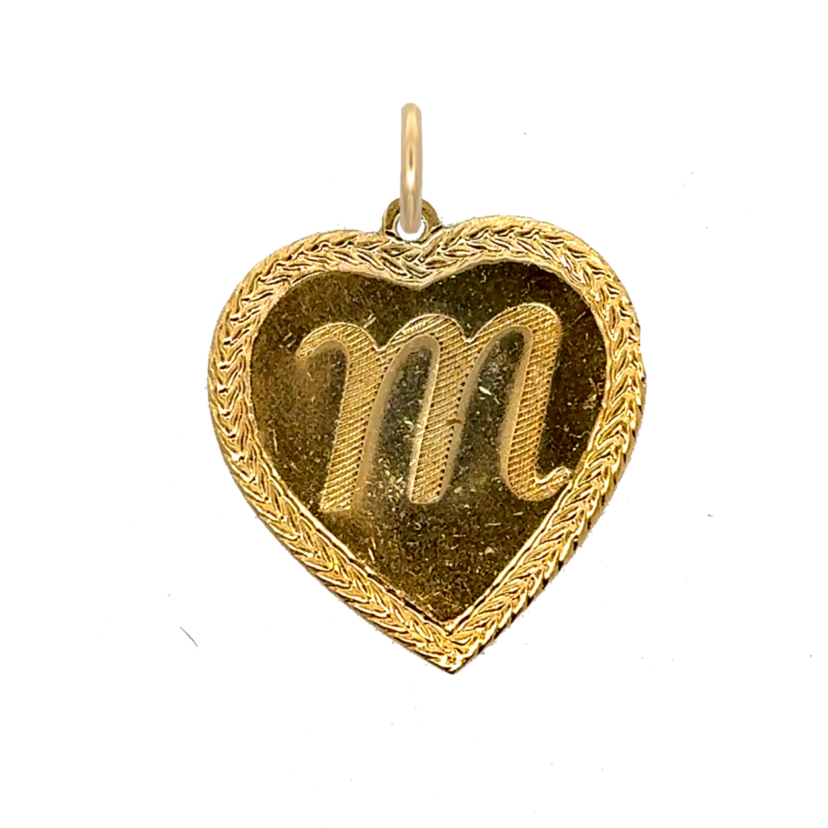 Letter Heart Charm