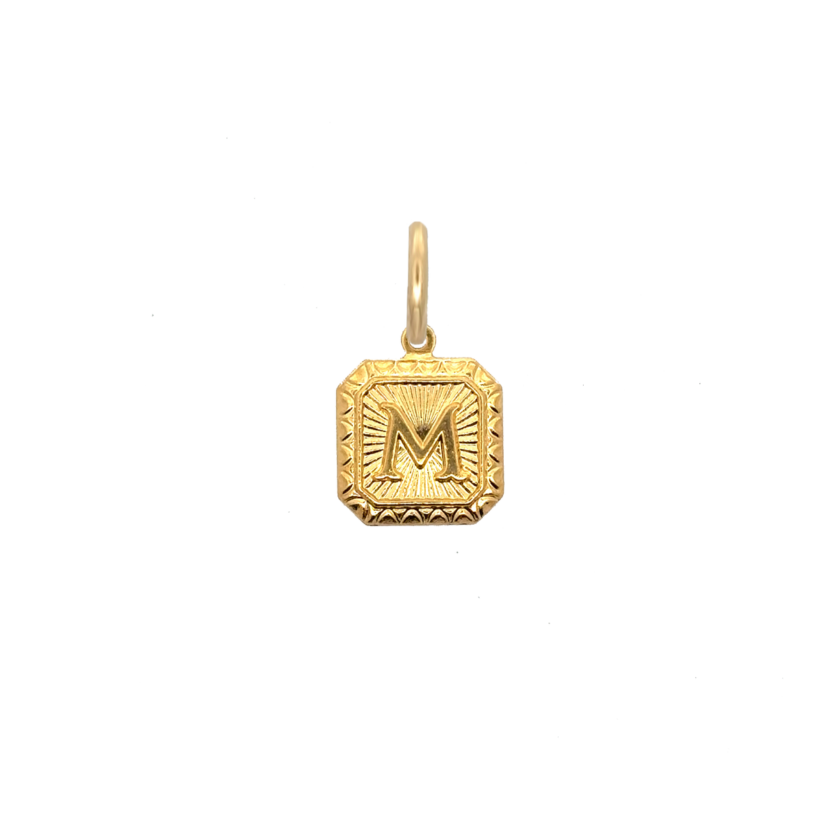Square Letter Charm Vintage