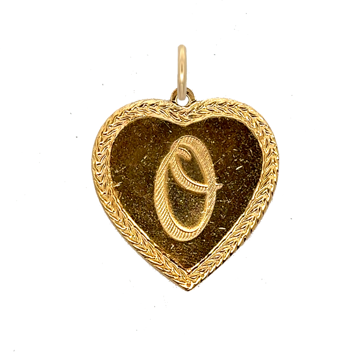 Letter Heart Charm
