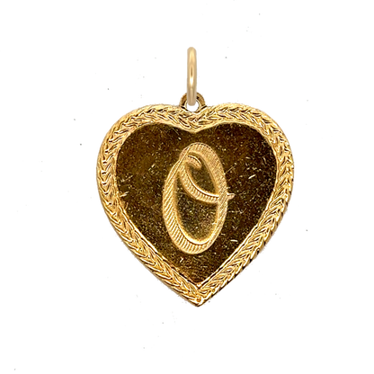 Letter Heart Charm