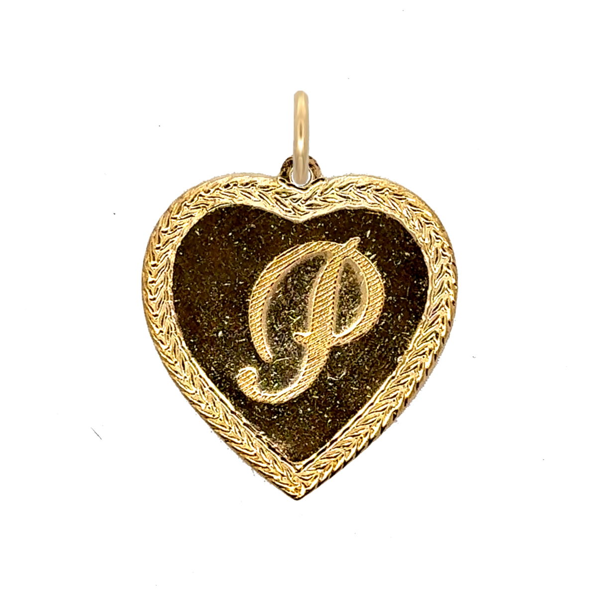 Letter Heart Charm