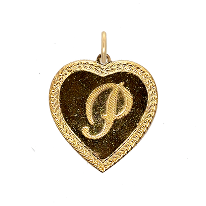 Letter Heart Charm