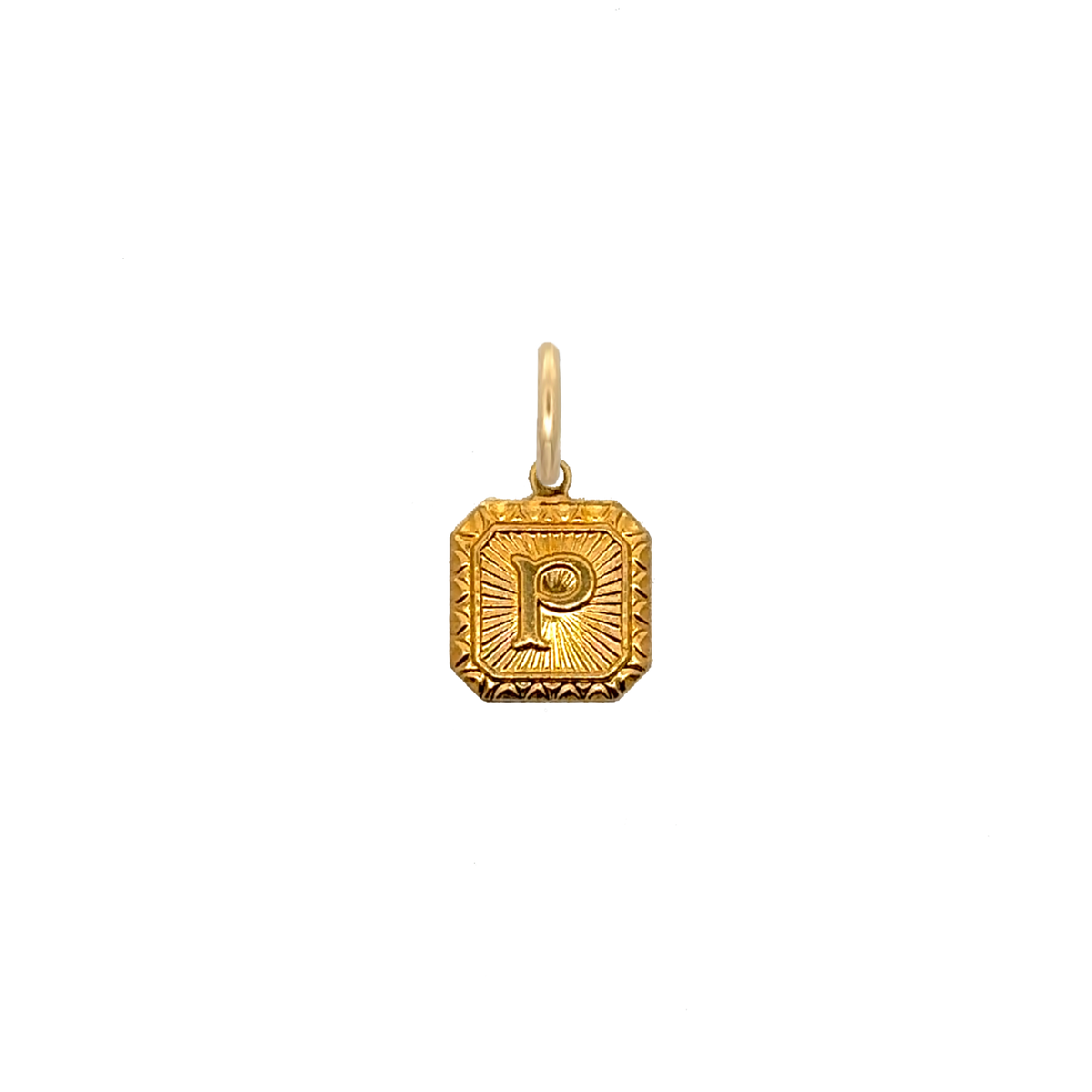 Square Letter Charm Vintage