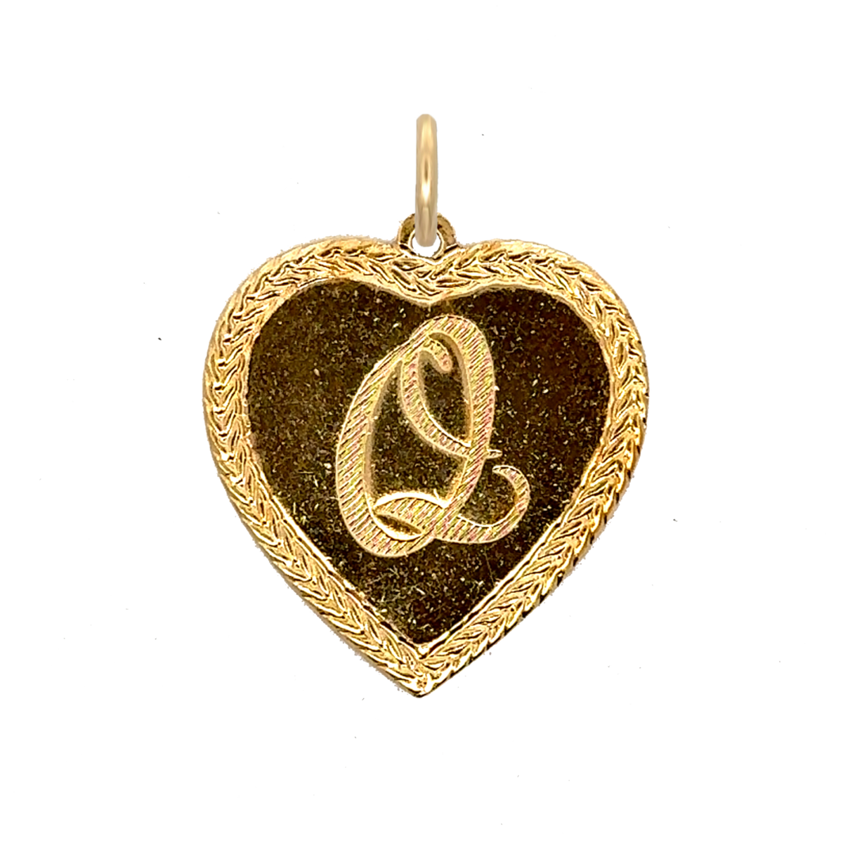 Letter Heart Charm