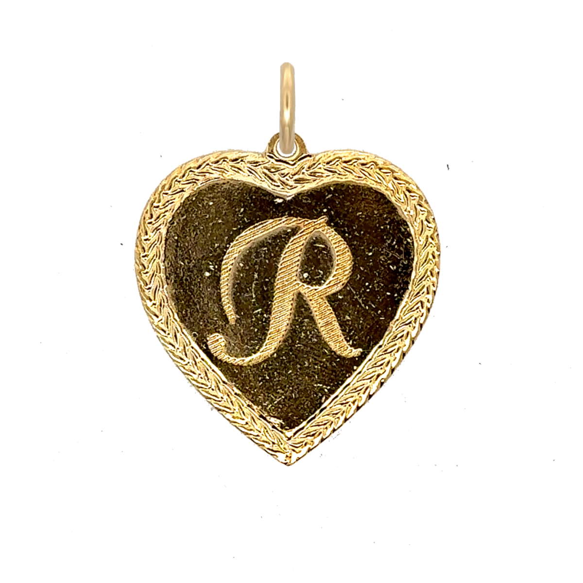Letter Heart Charm