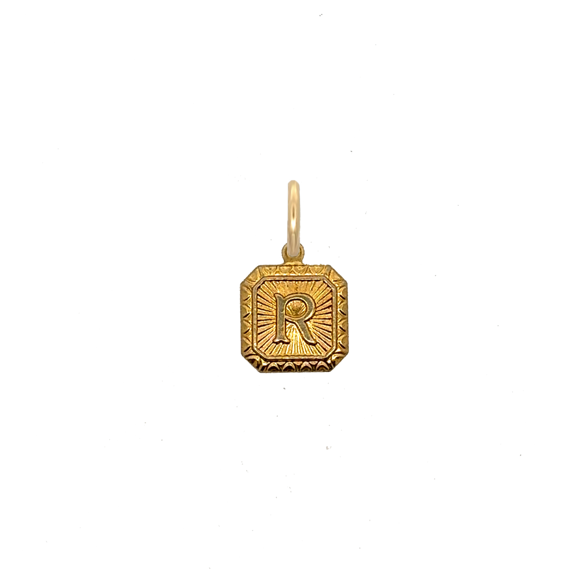 Square Letter Charm Vintage