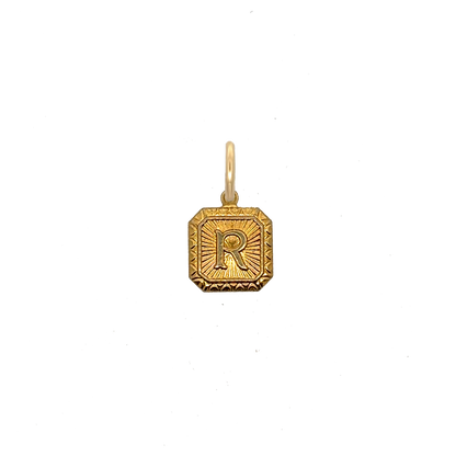 Square Letter Charm Vintage