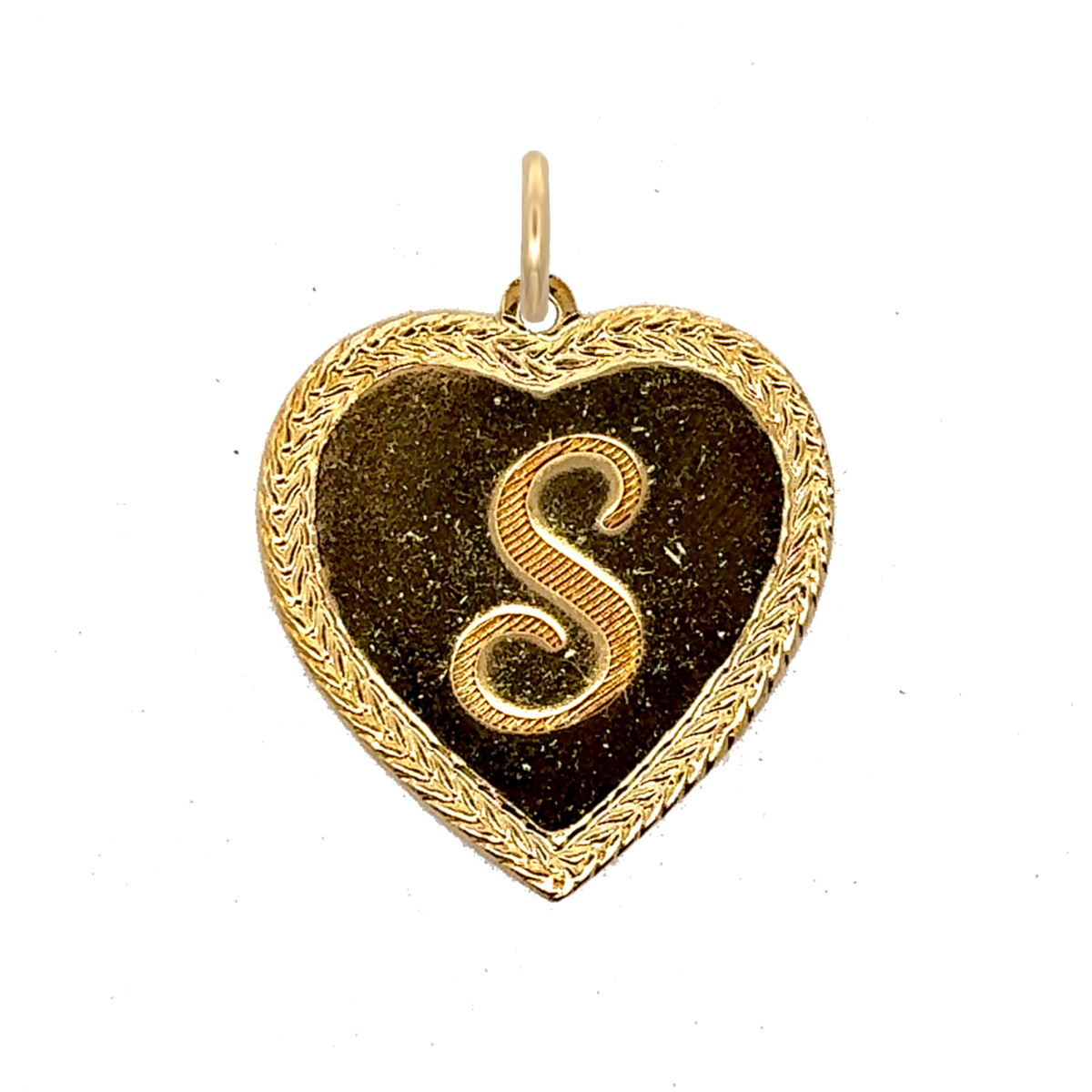 Letter Heart Charm