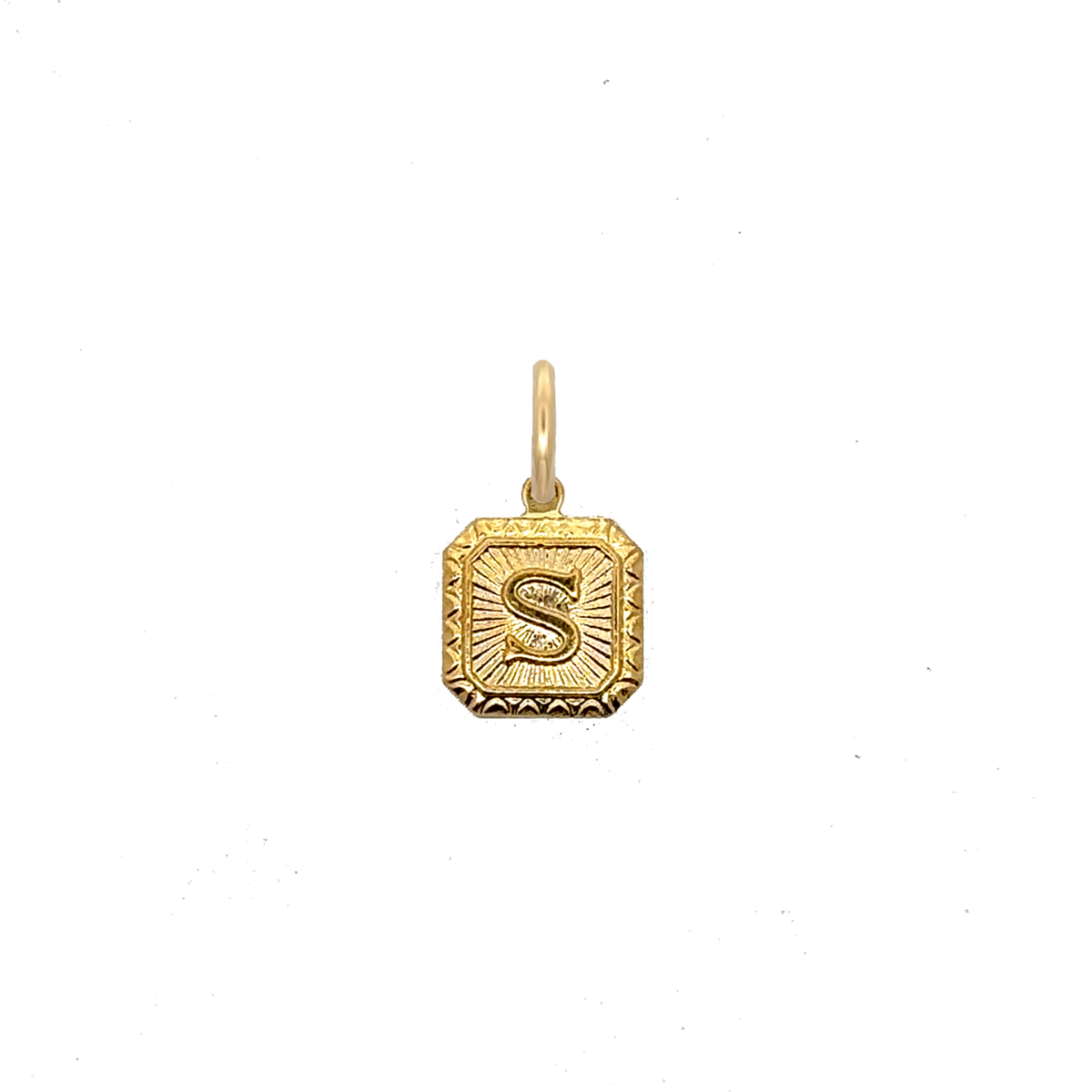 Square Letter Charm Vintage
