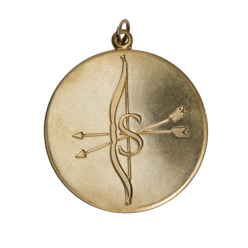 Sagittarius Vintage Engraved Charm