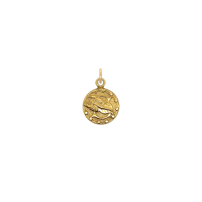 Scorpio Vintage Mini Charm Brass