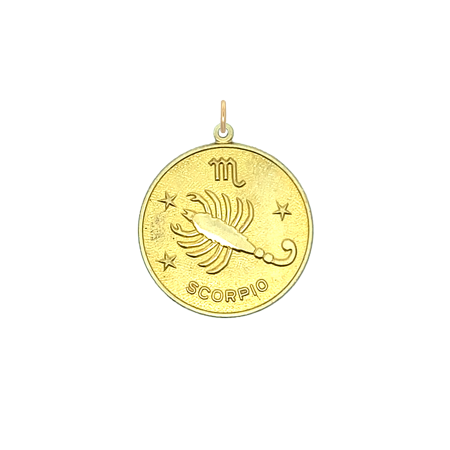 Scorpio Vintage Star Zodiac Charm