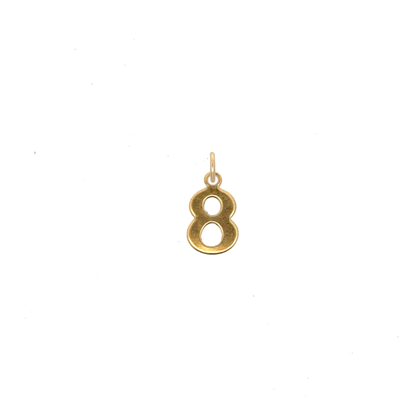 Number Charms Vintage