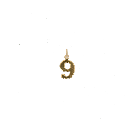 Number Charms Vintage