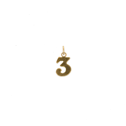 Number Charms Vintage