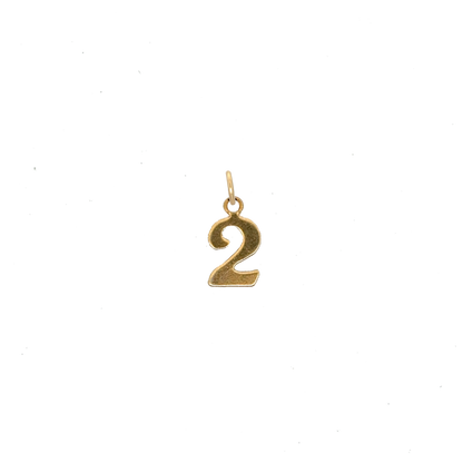 Number Charms Vintage
