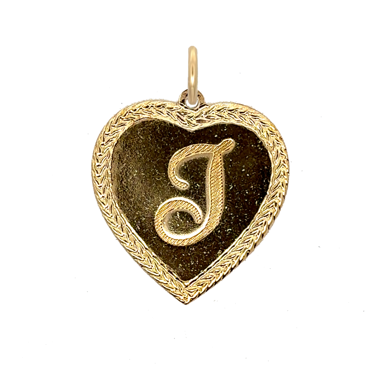 Letter Heart Charm