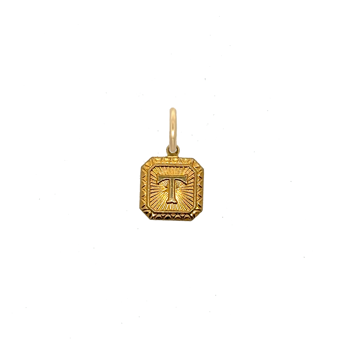 Square Letter Charm Vintage