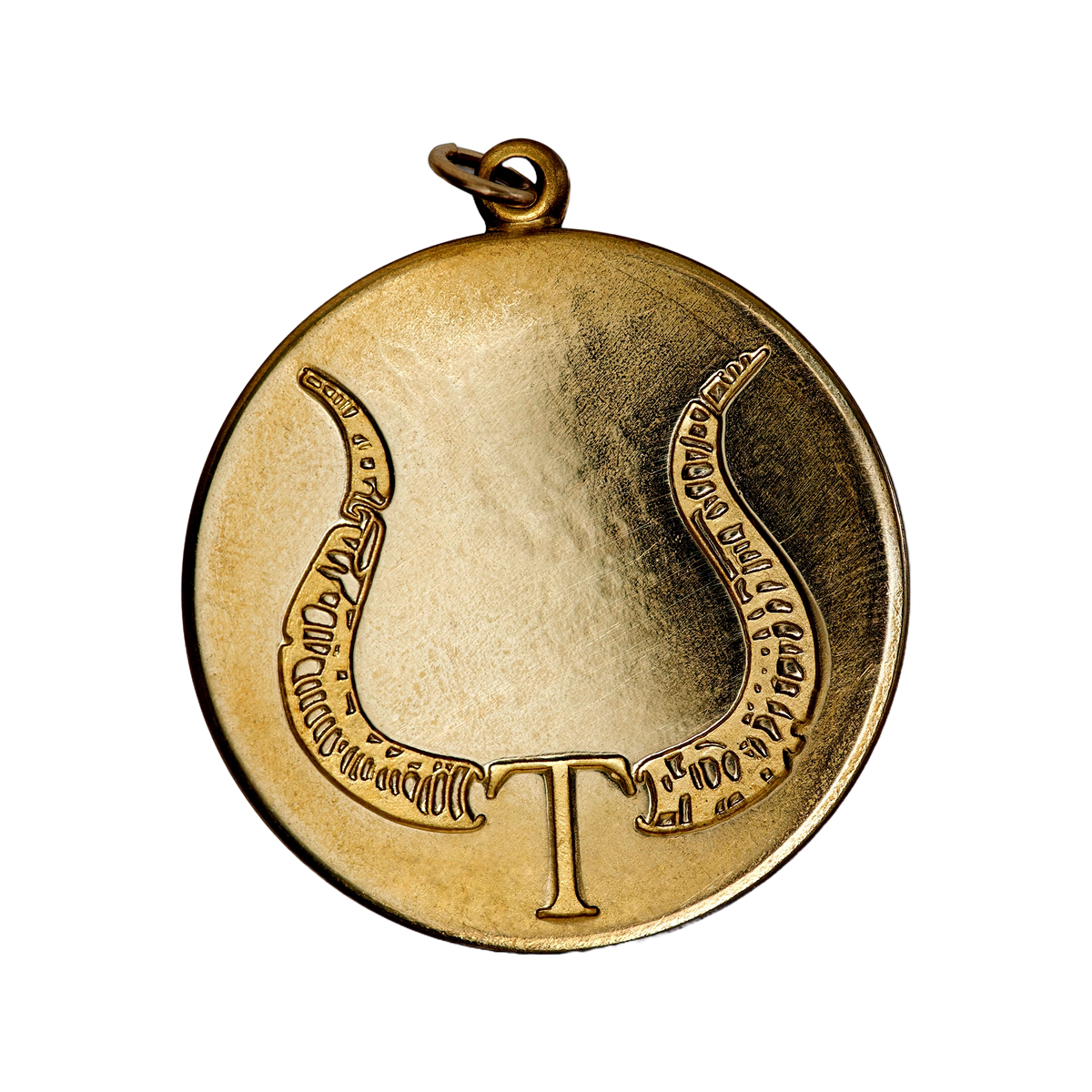 Taurus Vintage Engraved Charm Brass