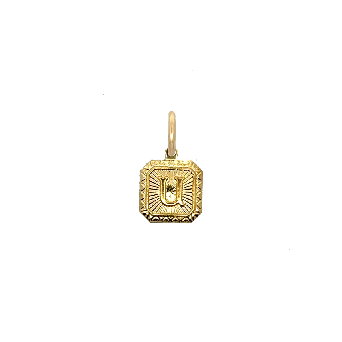 Square Letter Charm Vintage