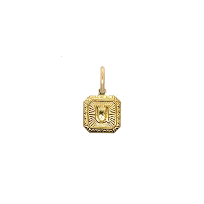 Square Letter Charm Vintage