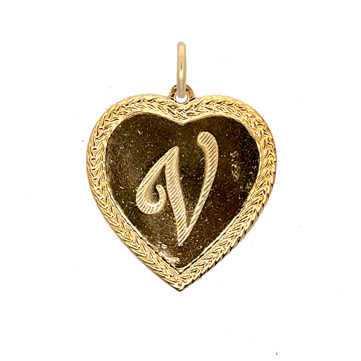 Letter Heart Charm