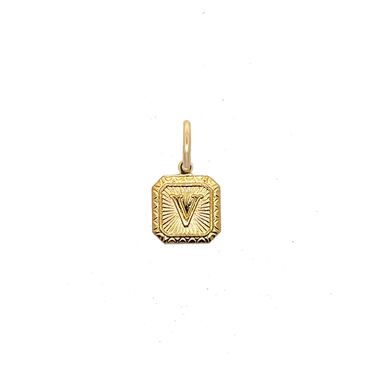 Square Letter Charm Vintage