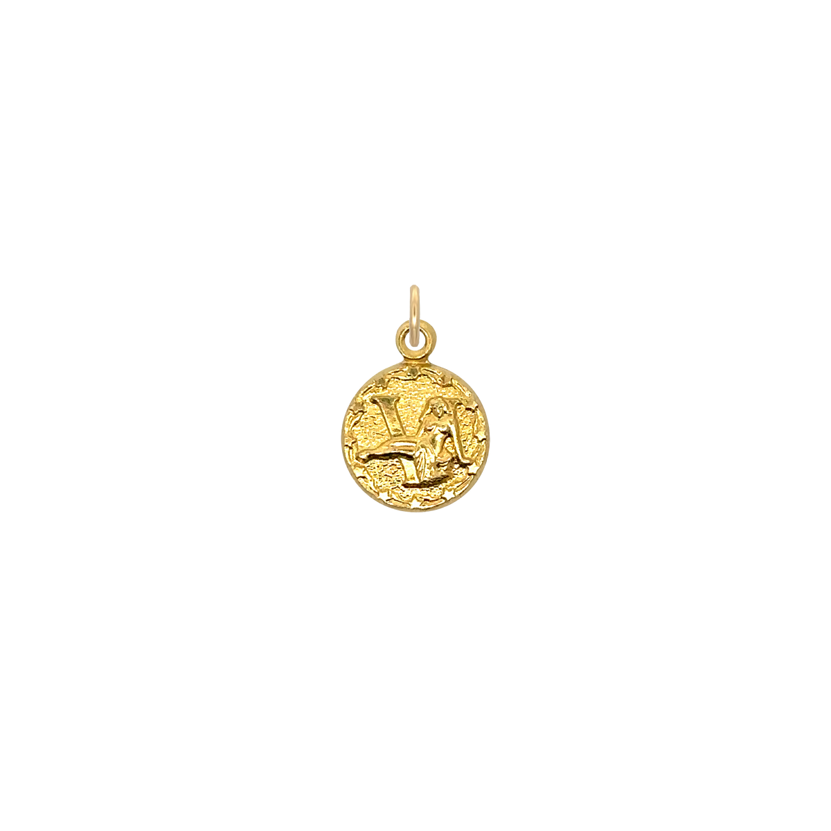 Virgo Vintage Mini Charm Brass