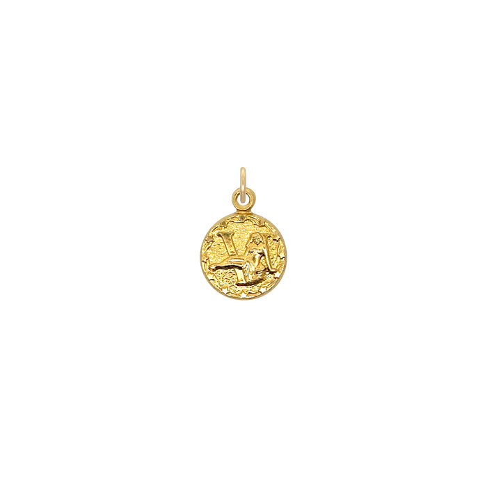 Virgo Vintage Mini Charm Brass