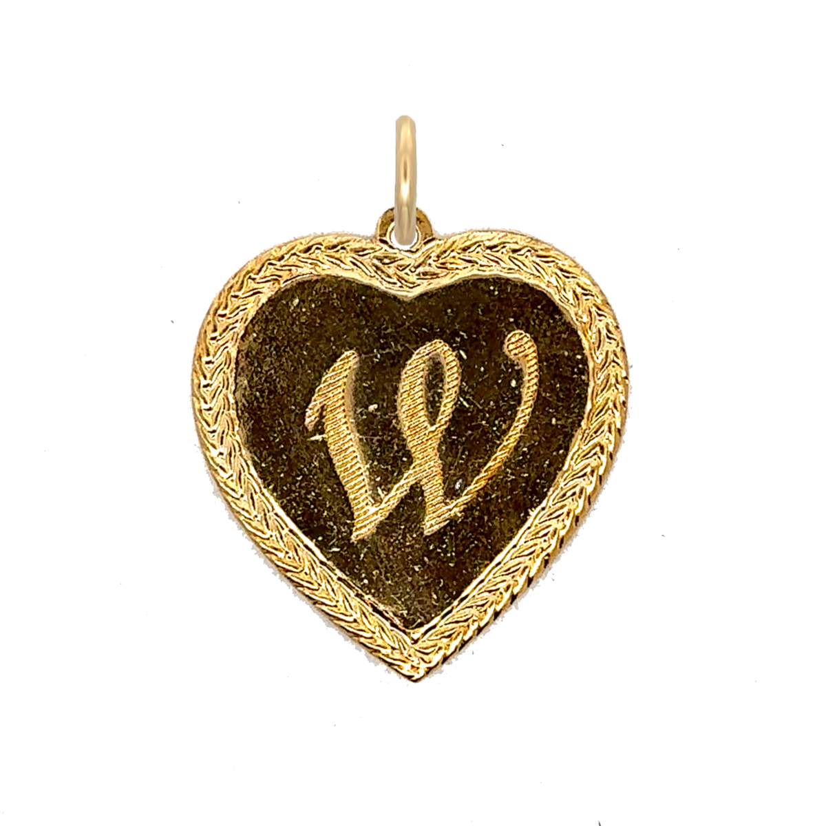 Letter Heart Charm