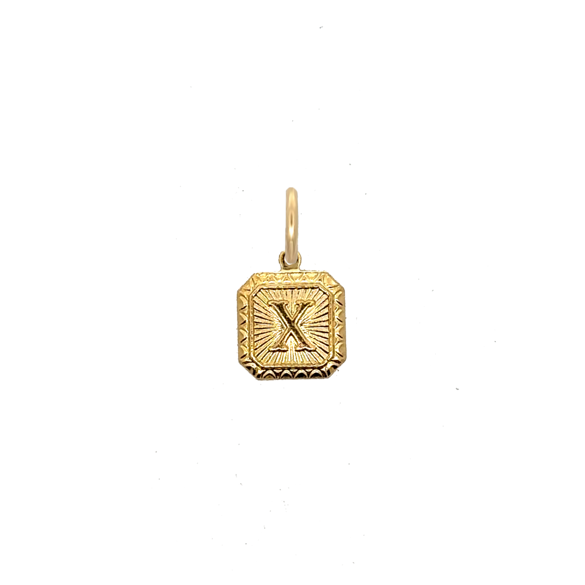 Square Letter Charm Vintage