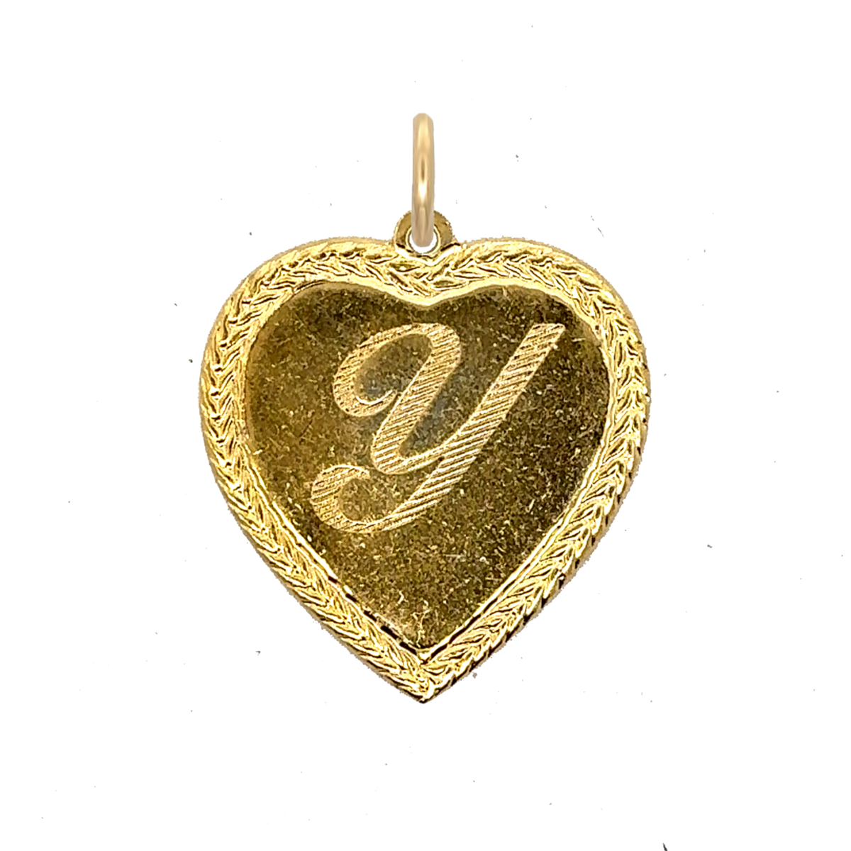 Letter Heart Charm