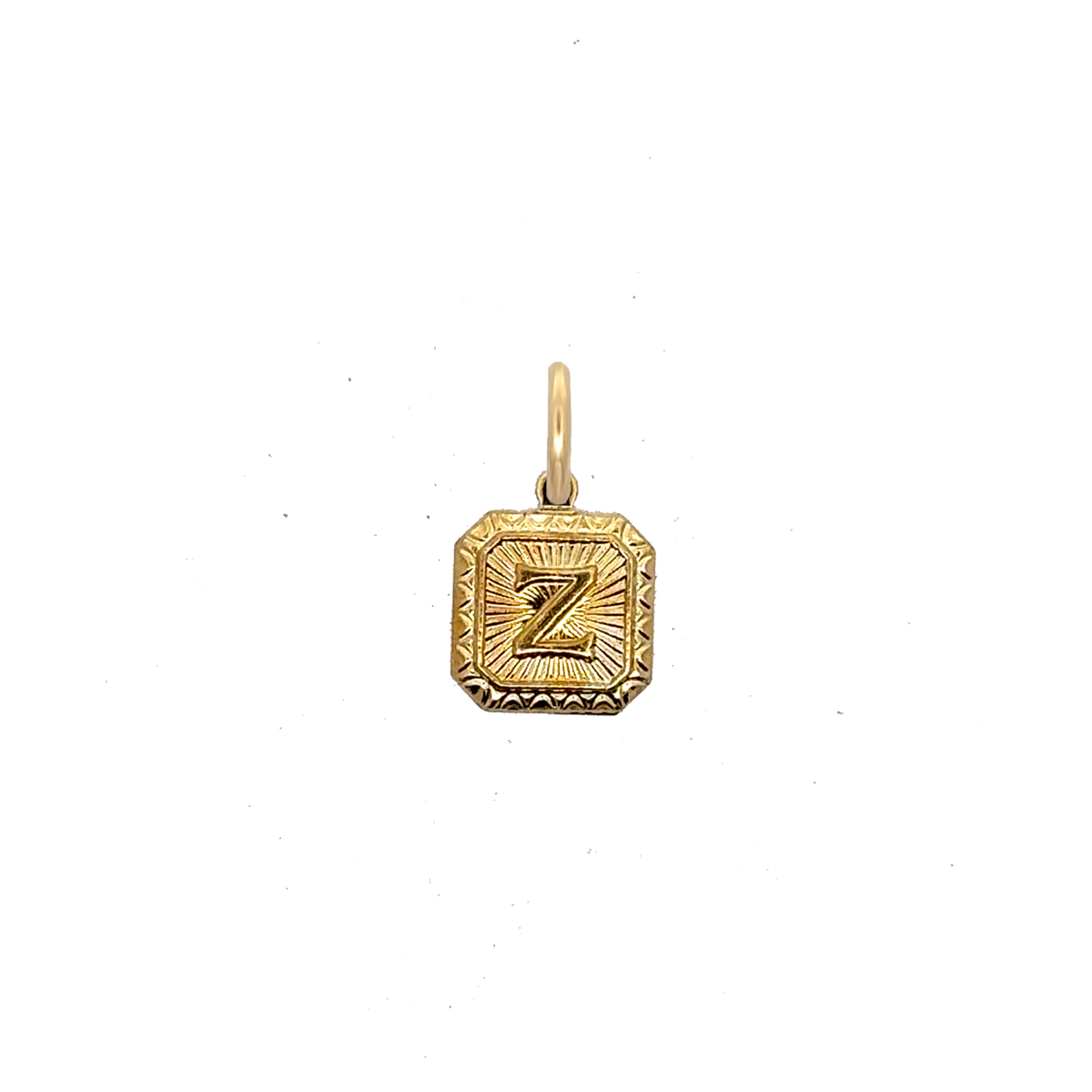 Square Letter Charm Vintage