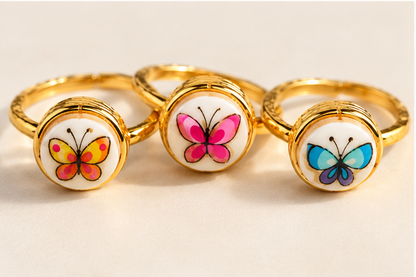 Vintage Japanese Butterfly Ring