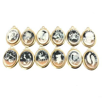 Vintage Cameo with Ribbed Heart