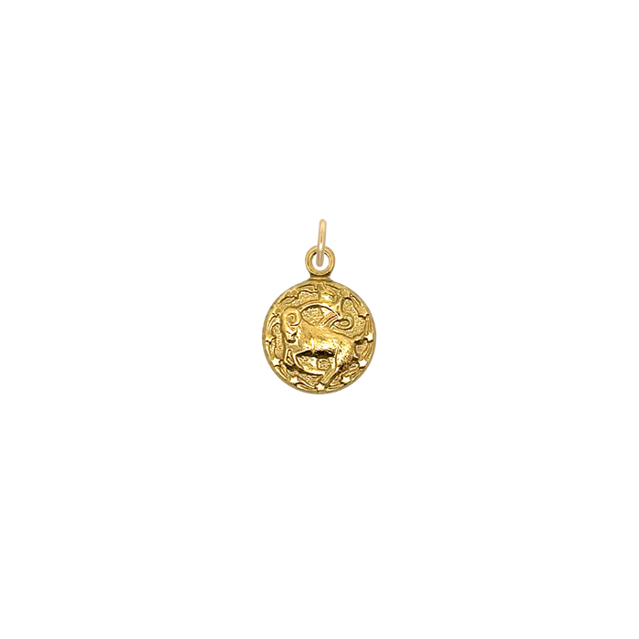 Capricorn Vintage Mini Charm Brass
