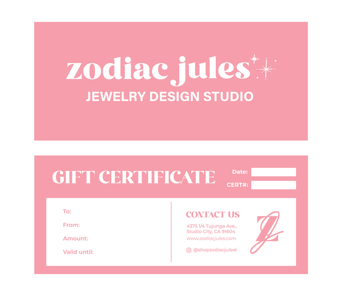ZodiacJules Gift Card