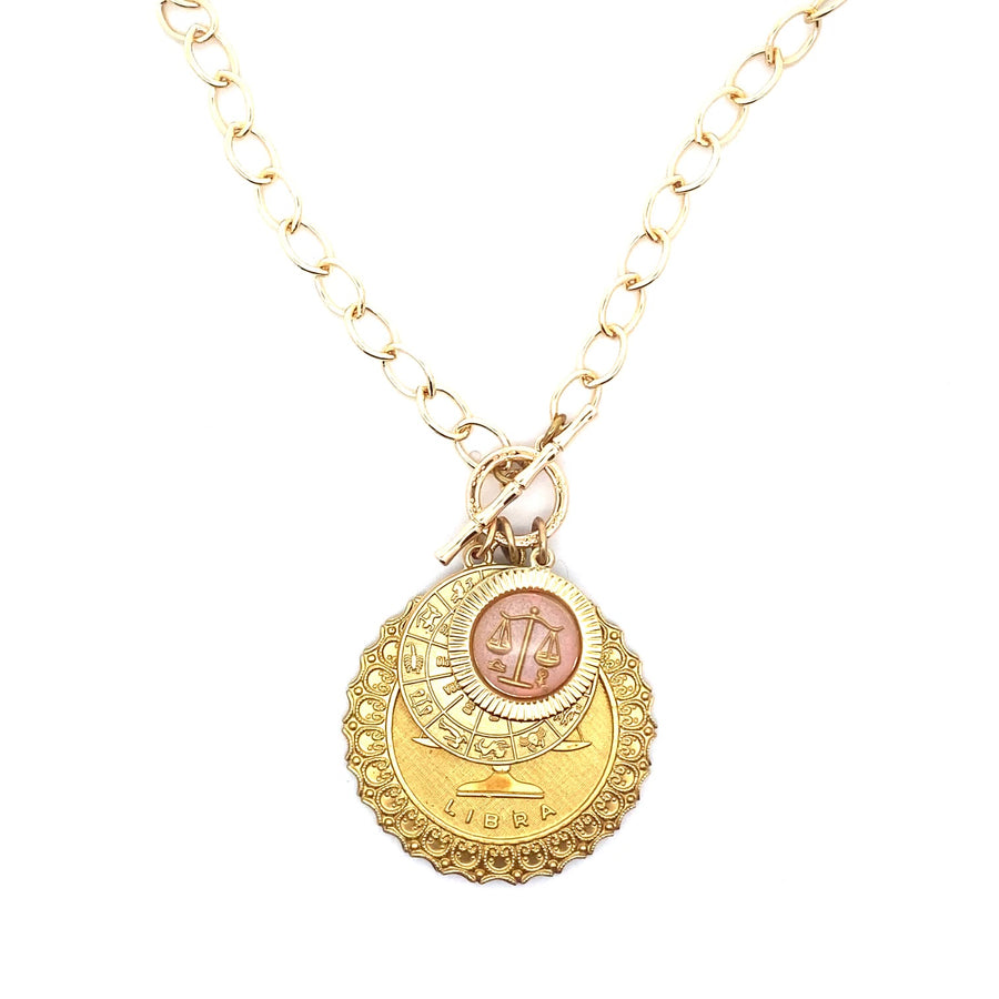 Zodiac Stack of the Month Necklace - October