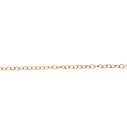 Light Circle Charm Chain Gold-Filled