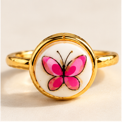 Vintage Japanese Butterfly Ring