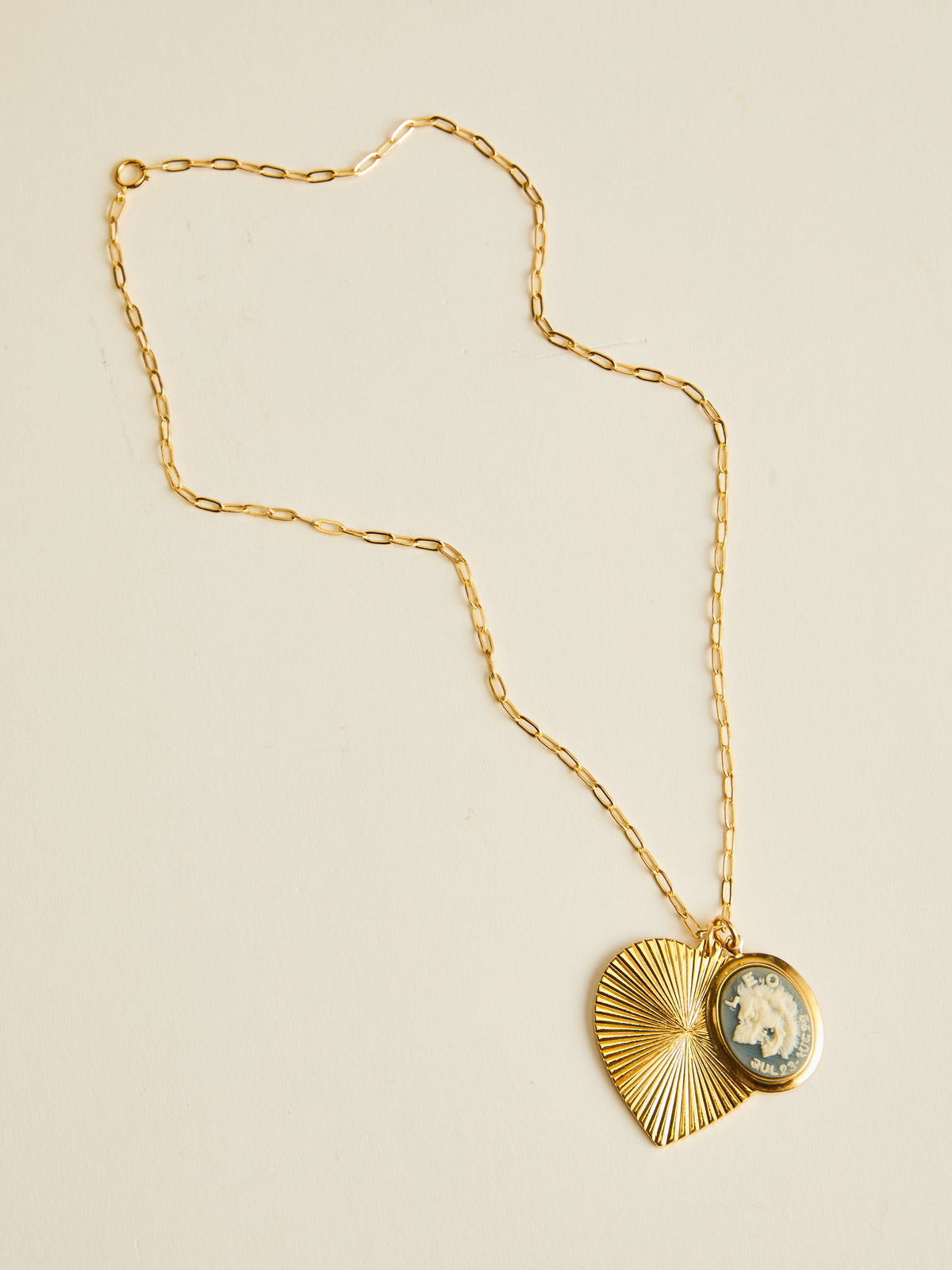 Ocean Blue Zodiac Heart Necklace