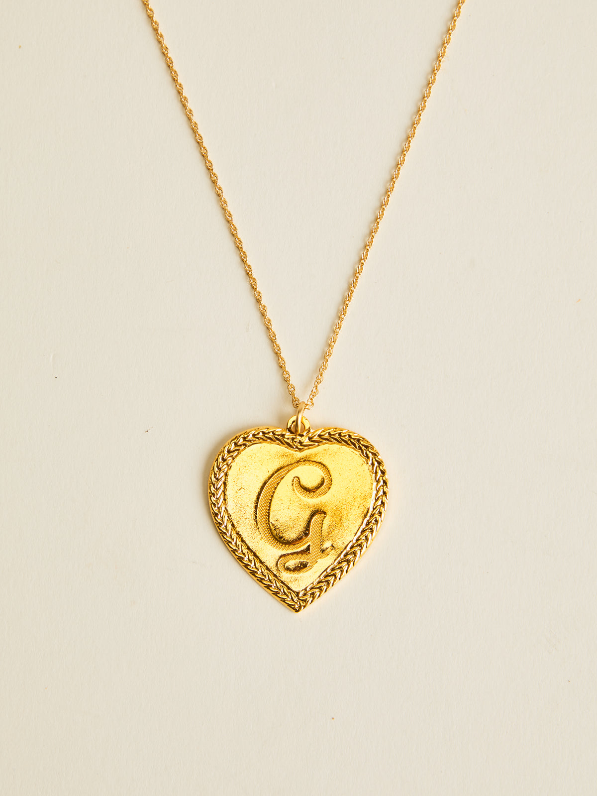Letter Heart Necklace
