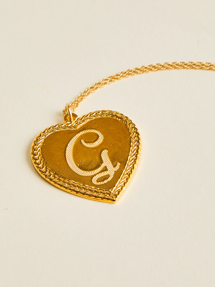 Letter Heart Necklace