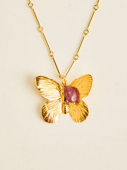 Vintage Butterfly Necklace